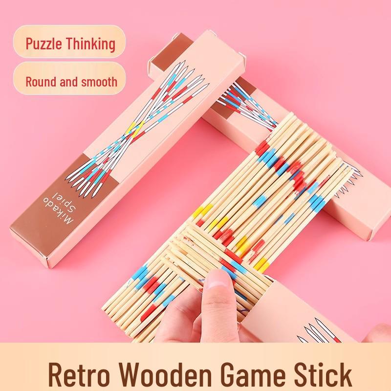 

Natural Bamboo Skewer Game: Wooden Sticks for Children s Thinking & Parent-Child Fun