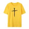Men's Vintage T-shirt Personalized Cross Customized Short Sleeve High Quality Discount Hip Hop Sports Street Casual T-shirt