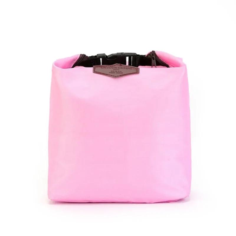 1pc Oxford Cloth Thermal Insulated Lunch Bag Portable Cooler Lunch Box Food Storage Bag For Picnic Bento Container