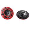 12V Pair Horn Red Compact Super Tone Loud Blast 139‑170DB Universal for Motorcycle Car