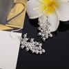 925 Sterling Silver Smooth Grape Bead Ball Earrings, Fashionable Wedding Jewelry