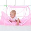 Breathable Fly Proof Baby Bed Net Foldable Compact with 3cm Sleeping Pad and Cotton Pillow for Newborns Safety