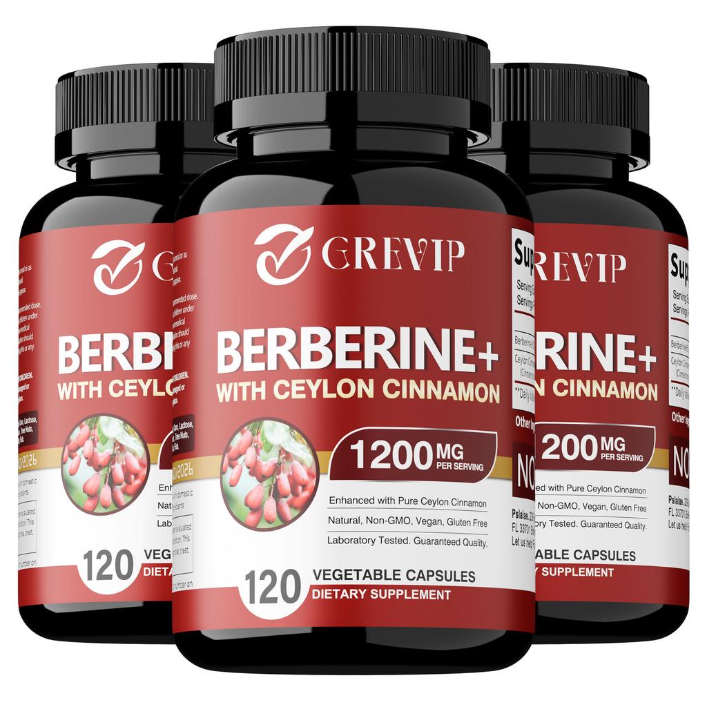 GREVIP Is Rich In Berberine Hydrochloride and a Ceylon Cinnamon Blend, with 1200 Mg Per Serving. It Is All-natural and Suitable for Adults.