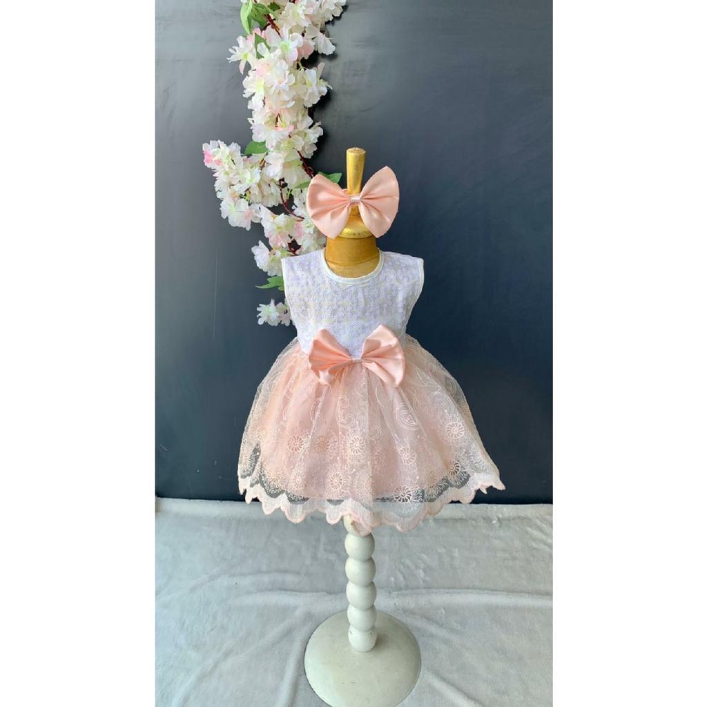 Baby Girl 4 Piece Mevlt Dress, Baby Girl Gift Lace Princess Dress