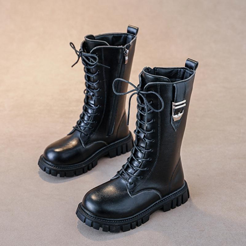 Girls' Boots Autumn/Winter British Style Children's Martin Boots Middle aged Princess Boots Girls' Tall Boots