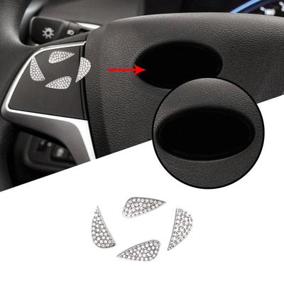 Pro Elantra I30 Tucson Accent IX35 I20 I30 Azera Sonata Crystal Diamond Samolepka na volant do auta Interiérové ​​doplňky