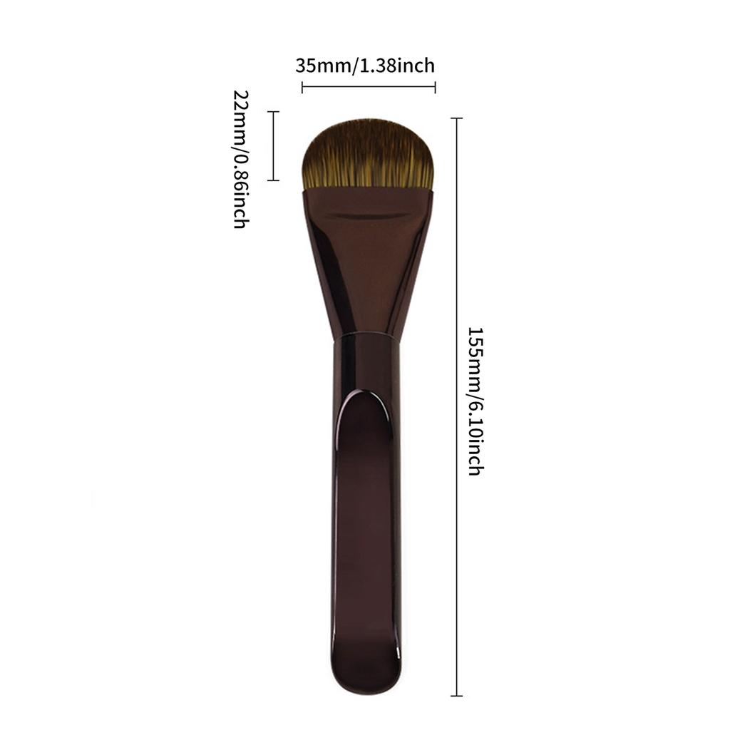 Ultra-thin Wide Tongue Foundation Brush Non-marking Concealer No Powder Flat Head Soft Hair Beauty Tools Makeup Brush Mask Brush