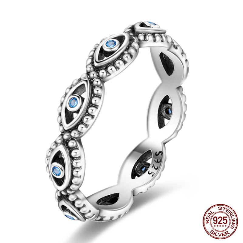 New Rings For Women 100% 925 Silver Star Moon Colorful Zircon Rings Fine Wedding Engagement Birthday Jewelry Gifts