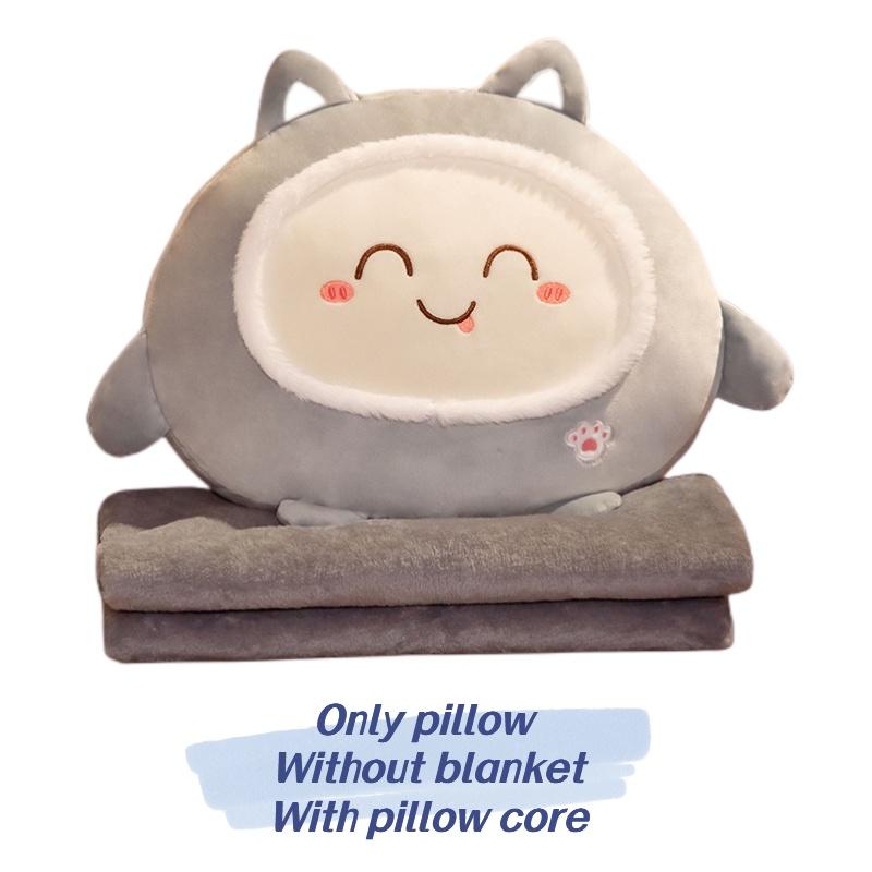 Almofada de Pelúcia Adorável de Desenho Animado Para Uso no Carro e no Escritório, Almofada Macia e Aconchegante com Design Estilo Coreano 40x40x20cm