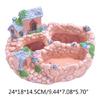 Garden Miniature Sweet House Cottage Flowerpot DIY Bonsai Pots for Succulents Plant Indoor Outdoor Tabletop Decoration
