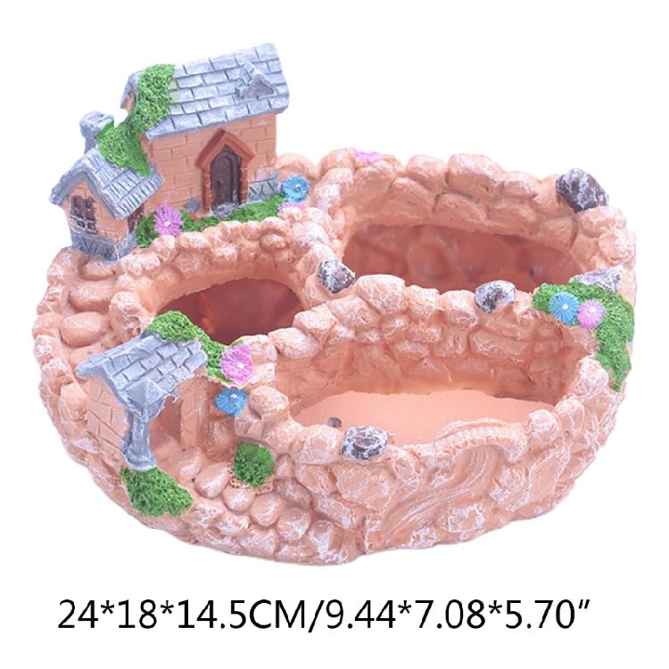 Garden Miniature Sweet House Cottage Flowerpot DIY Bonsai Pots for Succulents Plant Indoor Outdoor Tabletop Decoration