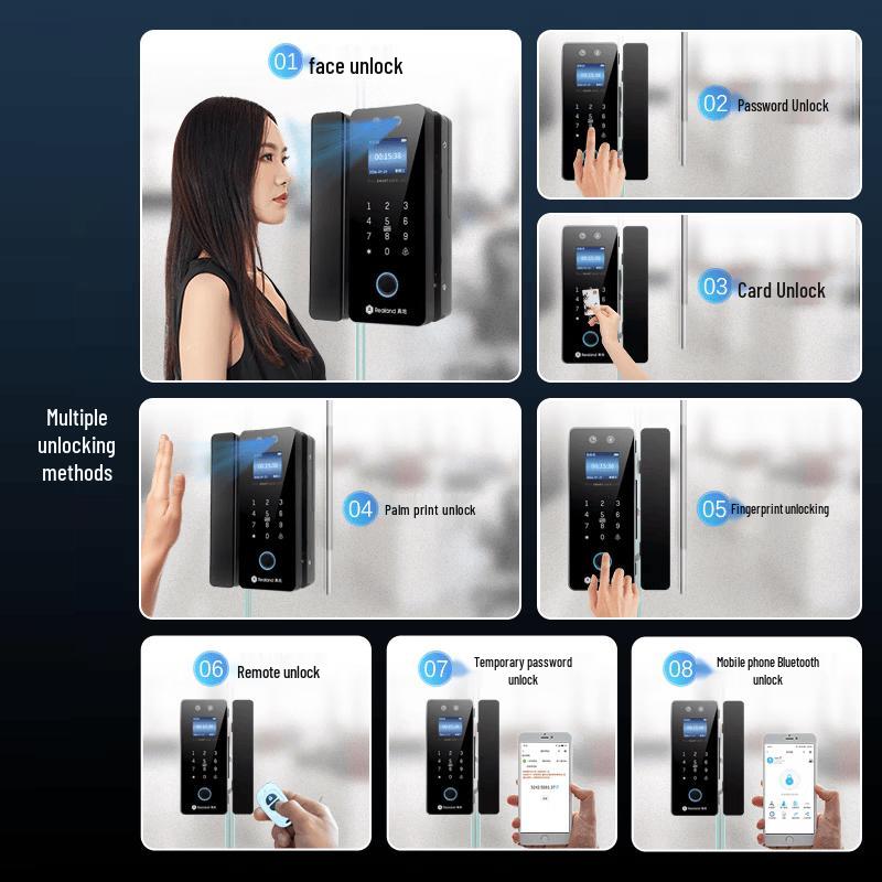 Realand ZD507 3D Facial Recognition Smart Fingerprint Lock CN plug (adapter included)