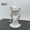 3D Printed Halloween Ghost Bride Statue Ornament, Female Figure Sculpture with Stable Base, Decorative Minimalist Spooky Figurine for Modern Home
