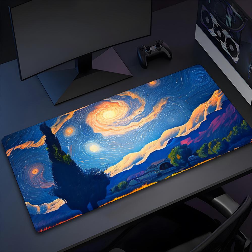 Art Van Gogh Mouse Pad High Quality Natural Rubber Mouse Pad The Most Professional Washable Laptop Mouse Pad