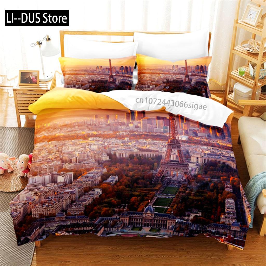 Beautiful Coastline City Bedding Set Duvet Cover Set 3d Bedding Digital Printing Queen Size Bed Set Fashion Design