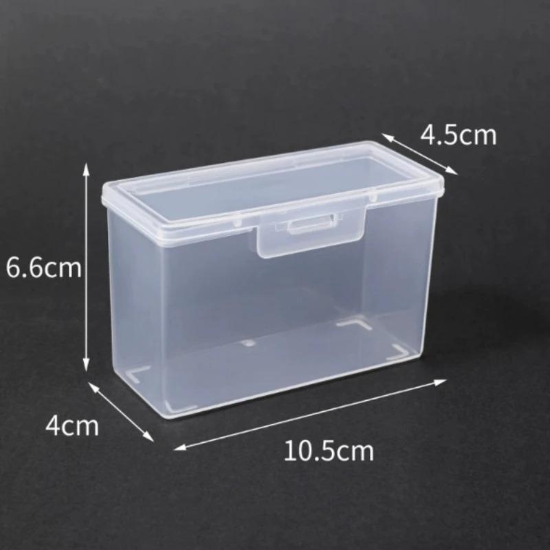 Portable Storage Box Travel Transparent Medicine Box Cotton Swab Holder Case Jewelry Organizer Dust-proof Container Accessories