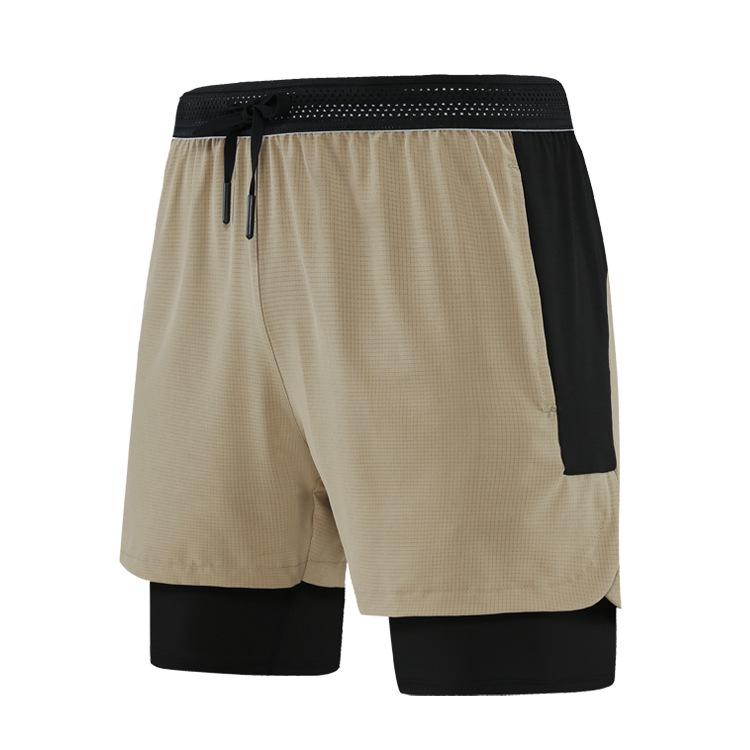 Men's Quick-Dry Ice Silk Running Shorts - Summer Elastic Fit