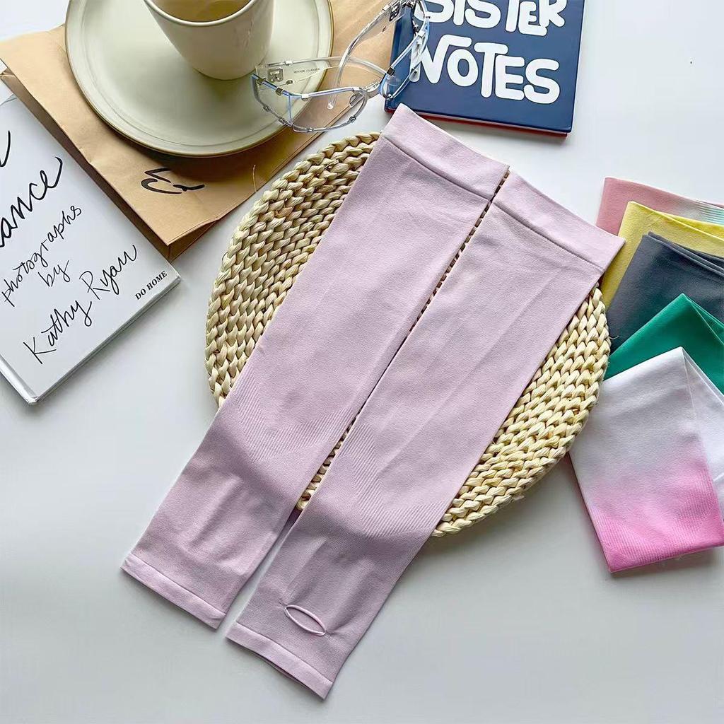 Gradient Color UV Protection Ice Silk Sleeves - Unisex Sun Protection Arm Guards