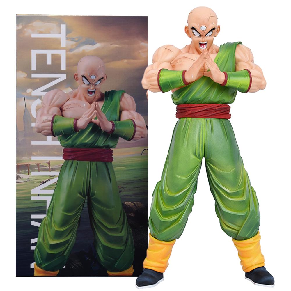 30CM Anime Dragon Ball Young Son Goku Tien Shinhan Trunks Gotenks Standing Set Model Toy Gift Collection Action Figure PVC