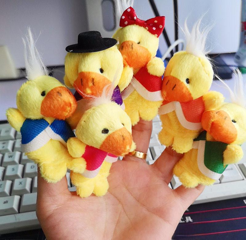 Finger Plush Puppet Set With Soft Short Plush For Toddler Early Education Doll