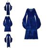 Retro Court Ball Trumpet Sleeve Dress Role Playing Queen Halloween Costume For Adults And Teens