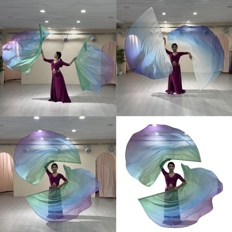 2Pcs Semicircle Praise Church Flags Praise Dance Worship Flags with Scalable Rod for Worship Dance Practice Performances
