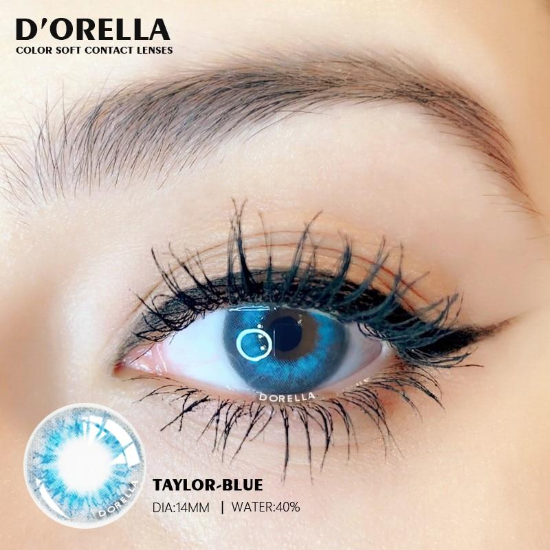 D'ORELLA 1 Paar (2 Stück) 2021 NEUE ANKUNFT TAYLOR-Serie farbige Kontaktlinsen für Augen, kosmetische Kontaktlinsen-Augenfarbe