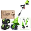 ONEGREEN 2W1 Elektryczny Kultywator Glebogryzarka Kosiarka Rototiller Do Uprawy Gleby Narzędzie Skaryfikujące Do Akumulatora Makita 18V Pin