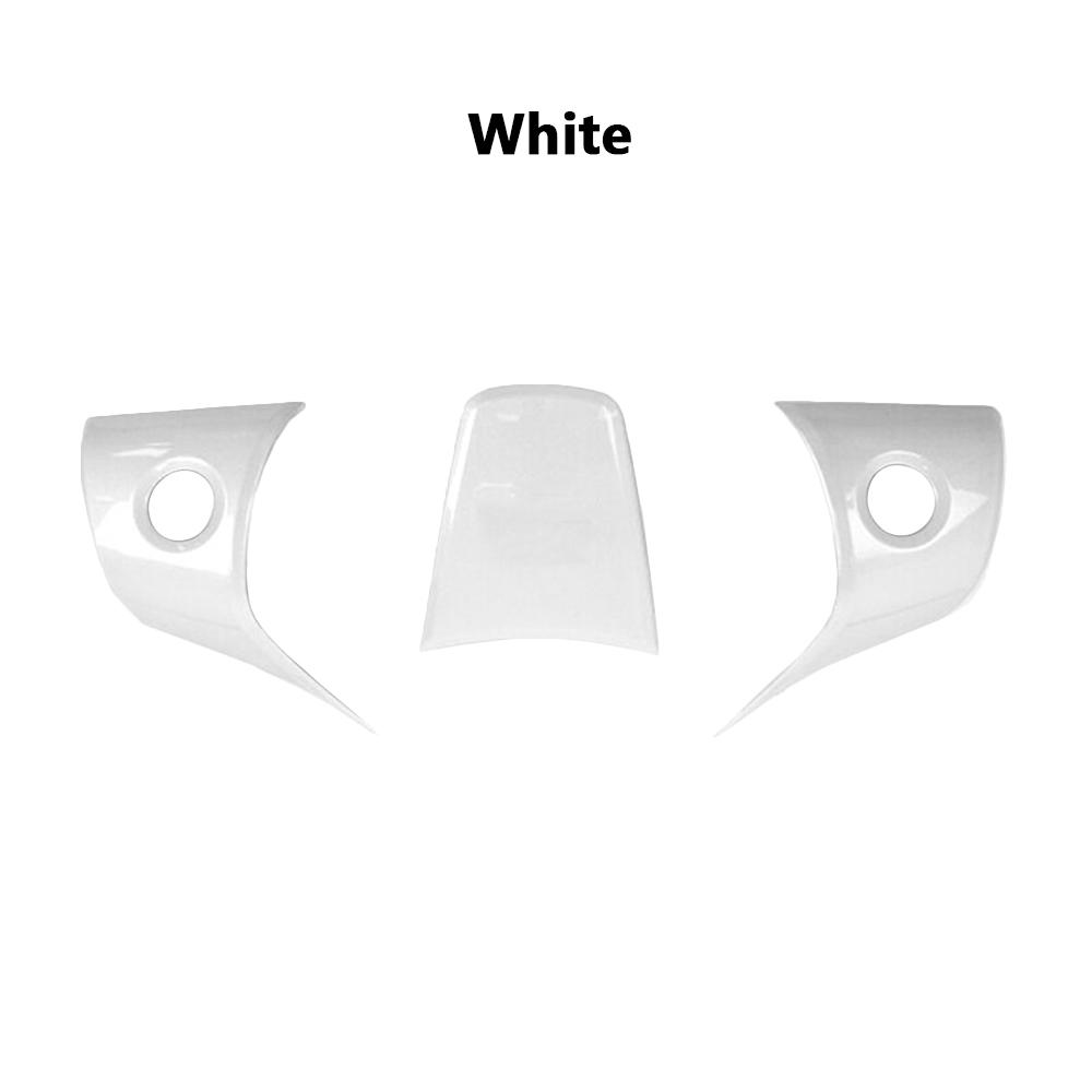 3Pcs Matte Carbon Fiber For Tesla Model Y 3 2017-2024 Car Steering Wheel Panel Cover Trim Stickers Frame Modification Accessorie