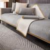 Non-slip Chenille Sofa Mat Solid Color Hot Stamping Sofa Cover for Living Room Luxury Couch Cushion Pad Home Protection Covers