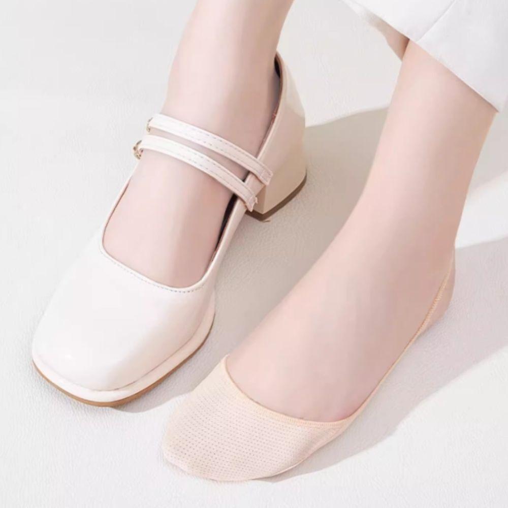 5Pairs Invisible Half Feet Socks Breathable Half Palm Socks Fashion Mesh Boat Socks  Summer