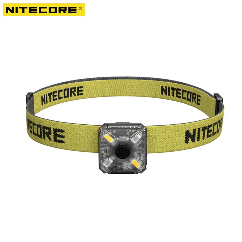 

NITECORE NU05 Налобный фонарь, перезаряжаемый через USB, 4 высокопроизводительных светодиода, 35 люмен, белый/красный свет для спасательного велосипеда