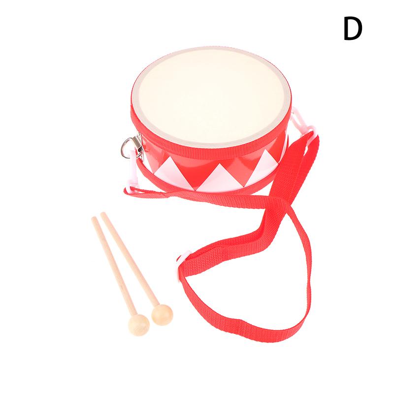 Kids Percussion Drum Wood Toy Set With Carry Strap Music Instrument Teaching Aids For Toddlers Develop Children's Rhythm Sense