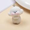 Resin Flocking Cute Three-dimensional Keychain Pendant Car Key Chain Pendant Bag Pendant