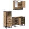 Bathroom Furniture Set 3 Pcs Artisan Oak 80 X 33 X 60 Cm