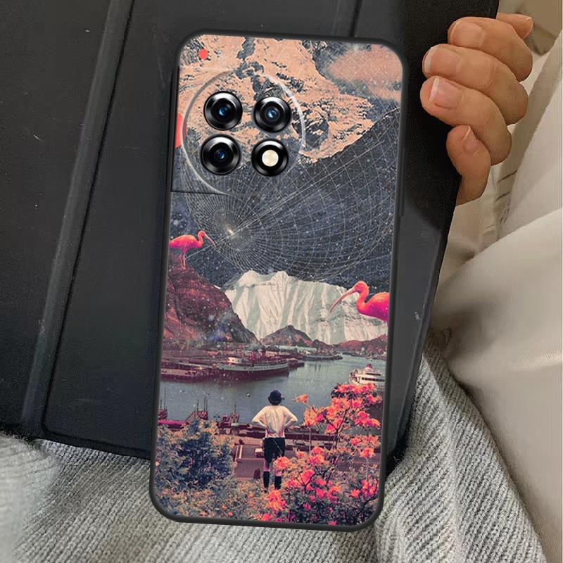 Pink Red Flamingo Case For OnePlus Nord 5 CE 2 3 4 Lite N20 N30 OnePlus 15 13 12 11 10T 10R 12R 13R 13T Cover