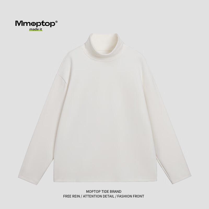 MMOPTOP Men's De Velvet Thermal Turtleneck Top