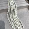 3 Strands 5x5mm Natural White Trochus Shell Round Beads 18cm Mother Of Pearl Loose Beads for DIY Jewelry Making