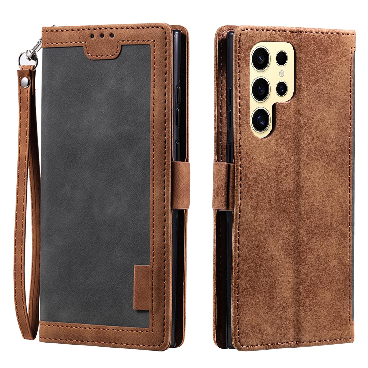 

For Samsung Galaxy S25 Ultra Wallet Case RFID Blocking Stand Leather Phone Cover E