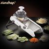 Multifunctional Vegetable Cutter: Potato Shredder, Grater, Slicer, Dicer & Wavy Radish Cutter.