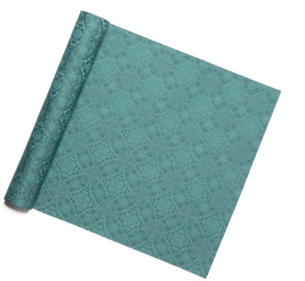 Zhi She Tang Dynasty Pattern Tea Mat Set - Double-Sided Retro Chinese Zen Table Runner & Tablecloth