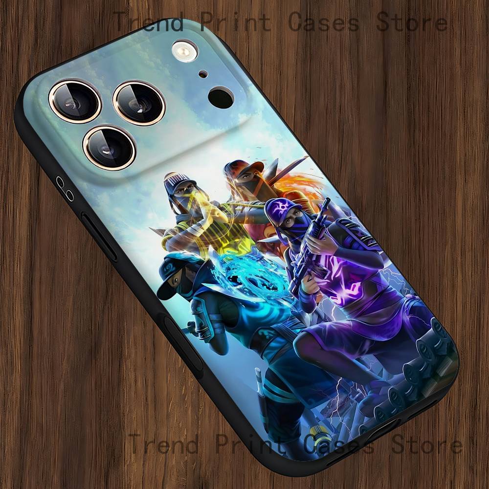 

F-Free F-Fire Phone Case For iPhone 13,16,12,14,15,11,17,Pro,Max,Plus,E,Air,Mini Shockproof Cover iPhone12