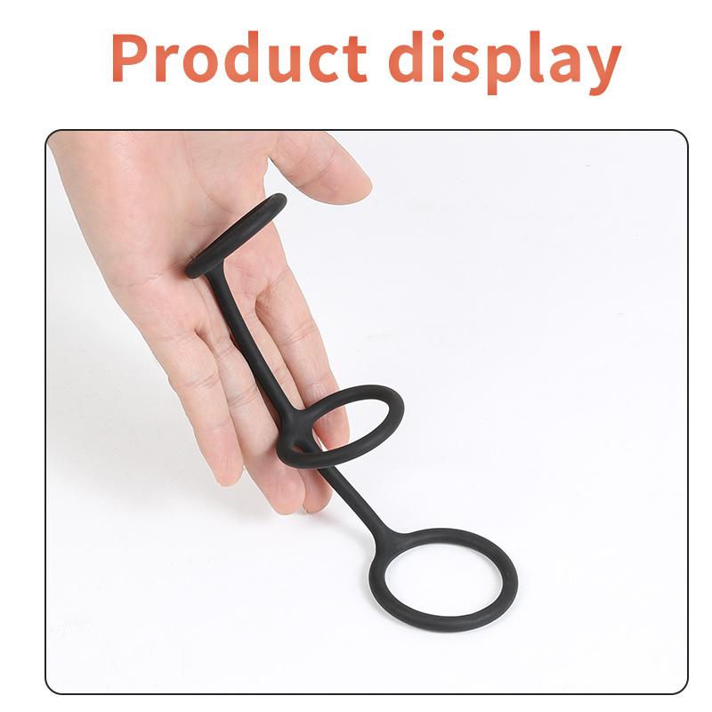 Drei-in-eins-Hahnring, Silikon-Penisring, dreifacher Penis-Verschlussring, Penisverzögerung, Ejakulation, Sexspielzeug für Männer, Ring zur Erektionsverbesserung