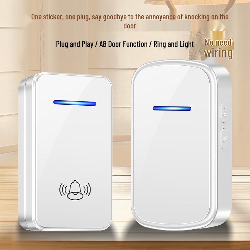 Ultra-Long Range Wireless Doorbell with Flashing Light for Home & Seniors No