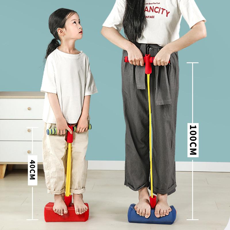 Kid's Long Height Balance Toy Foam Bouncing Strength Training Toy Frog Jumping Sports Kid Indoor Outdoor Sport Fitness Equipment