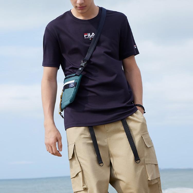 New FILA T Shirts Men's Legend Blue F51M328198FNV