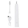 Electric Toothbrush Rechargeable Water Proof Battery Powered Toothbrush with Replacement Heads White