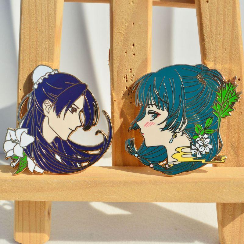 Japan Comic Games Pins for backpacks Lapel Enamel Pins and Brooches for Women Bags Badge Jewelry Accessories Friend Gifts