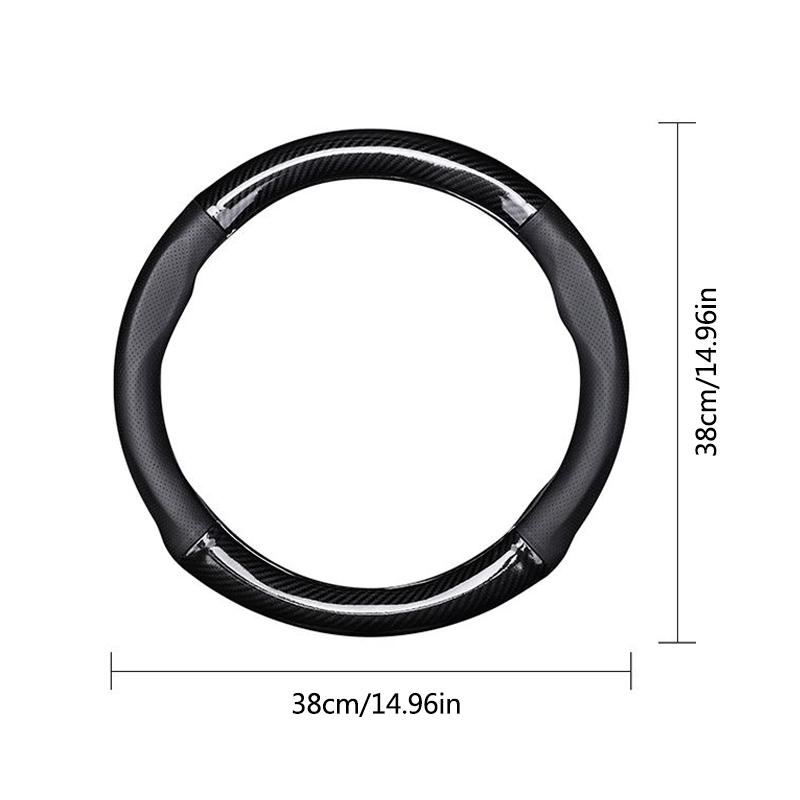 abcd1 Leather Car Steering Wheel Cover Breathable Anti Slip For Volkswagen VW Polo Golf Gol Volante Scirocco Passat Sedan Jetta Tayron