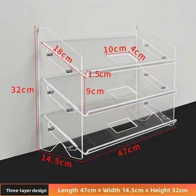Acrylic Wirel Mechanical Keyboard Display Stand Mouse Placement Storage Cabinet Dustproof Desktop Keyboard Holder